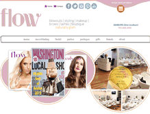 Tablet Screenshot of flowblowdrybar.com